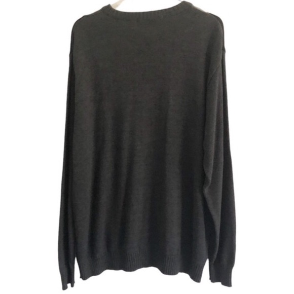 Oscar De La Renta Gray Black Crewneck Sweater XXL - Picture 2 of 8